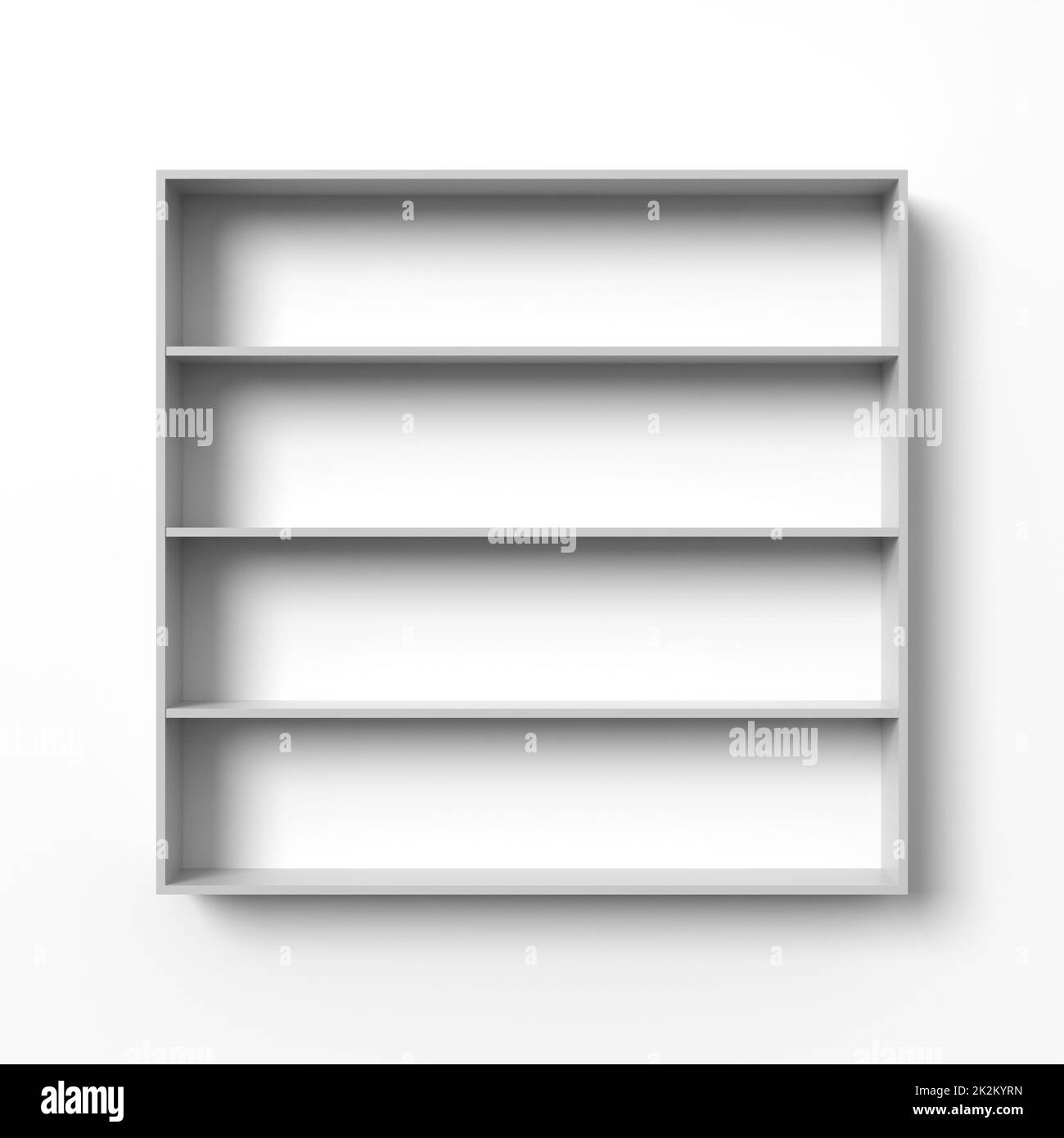 Blank shelves Stock Photo