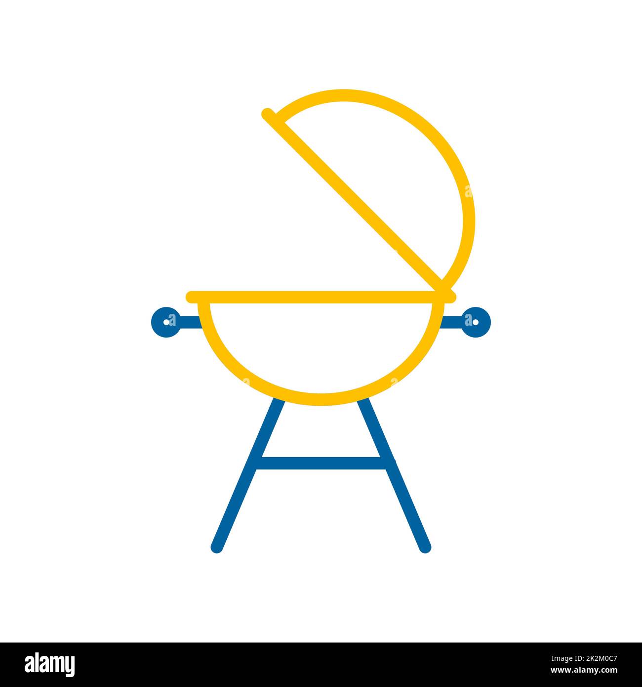 Grill barbeque cookout vector icon Stock Photo