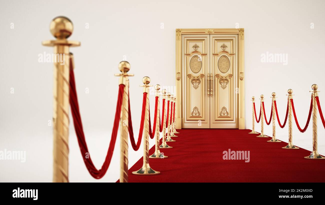 Entrance hall with red door hi-res stock photography and images - Alamy