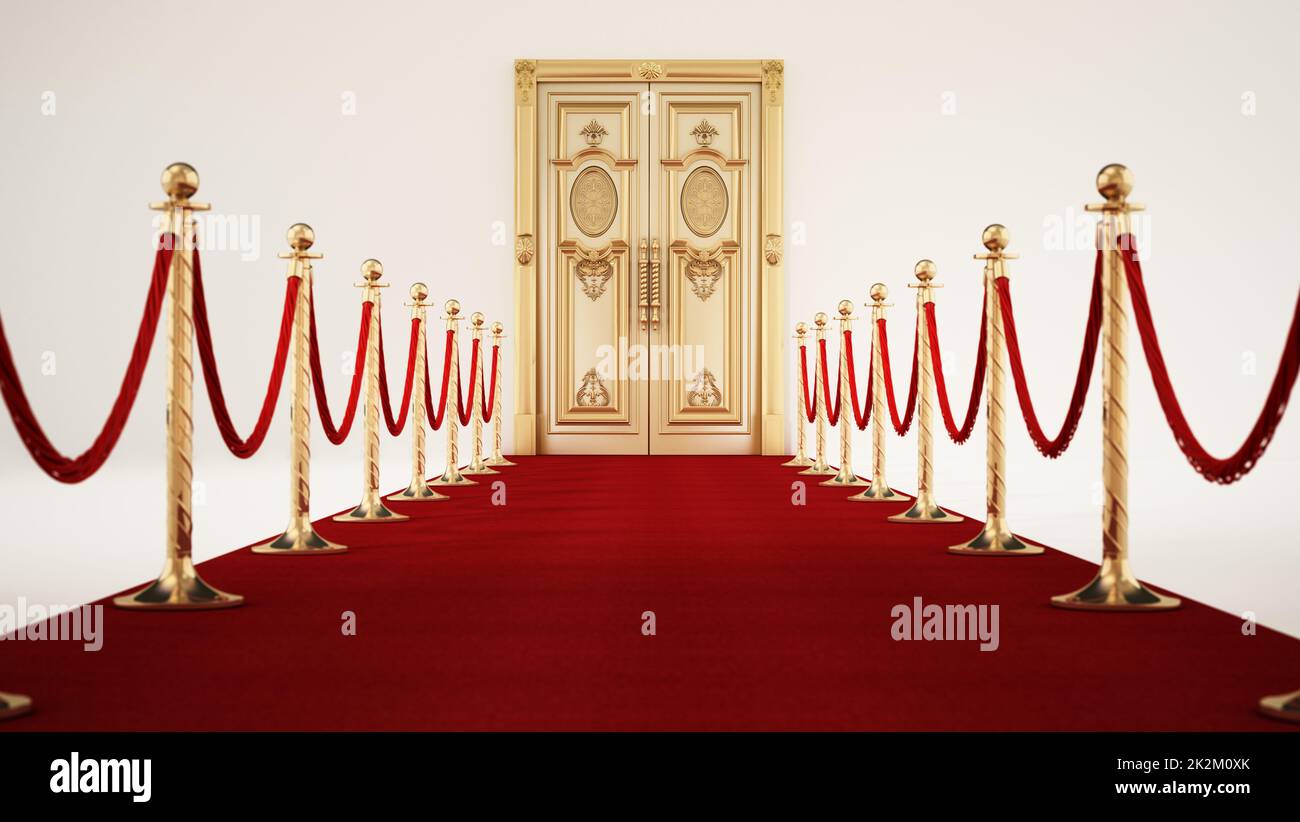 Entrance hall with red door hi-res stock photography and images - Alamy