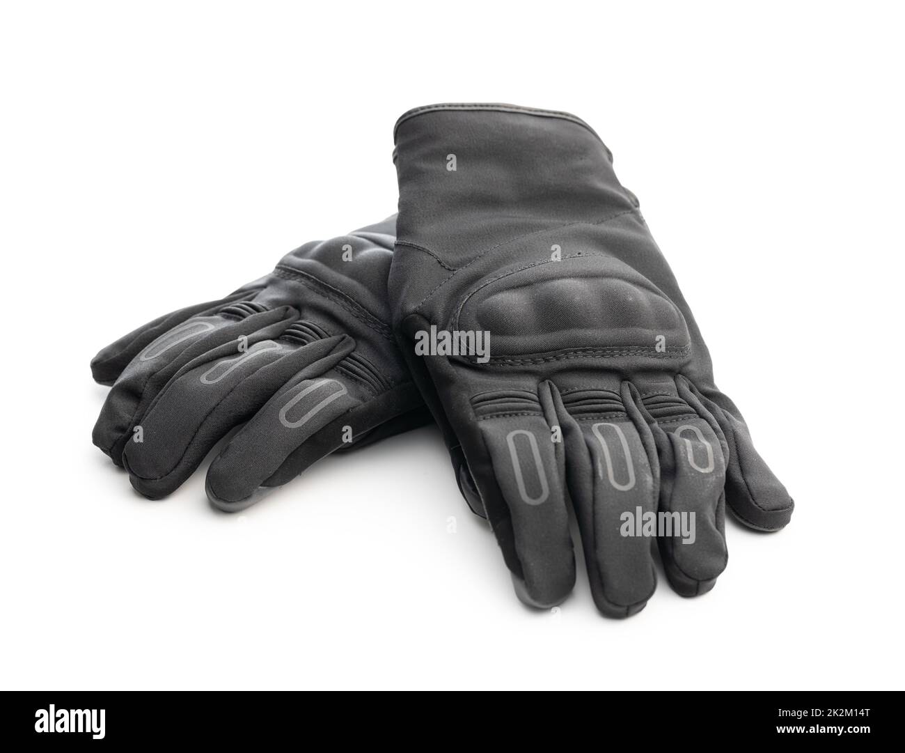 Black motorcycle gloves isolated on white background Stock Photo - Alamy