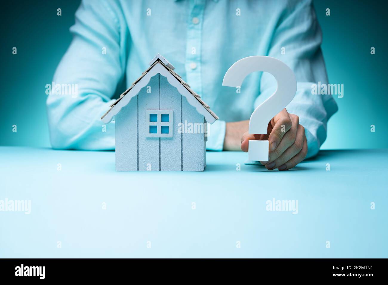 Real Estate House Mortgage Questions Stock Photo Alamy