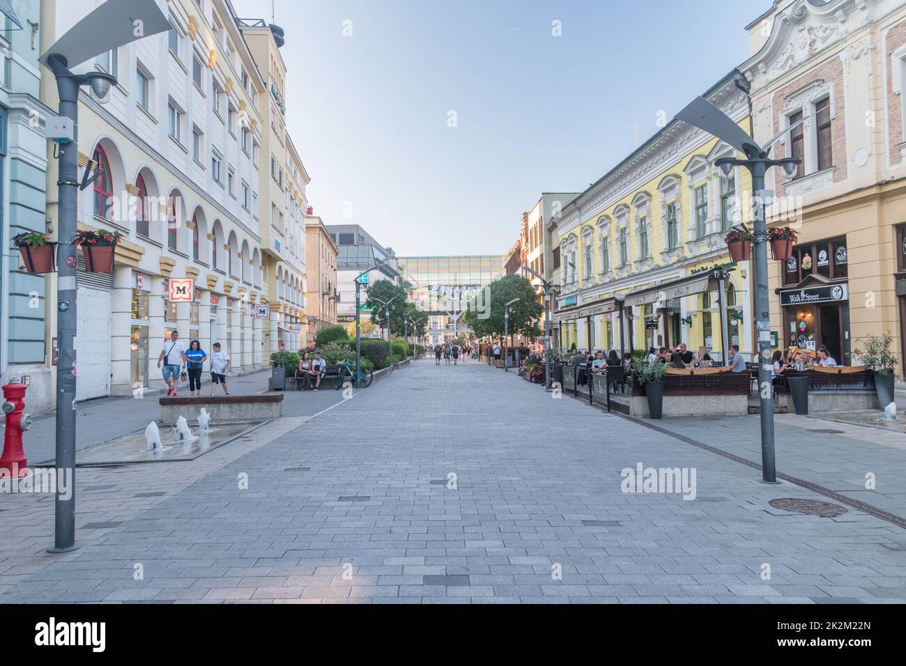 Nyiregyhaza, Hungary - June 11, 2022: Dozsa Gyorgy pedestrian street Stock  Photo - Alamy