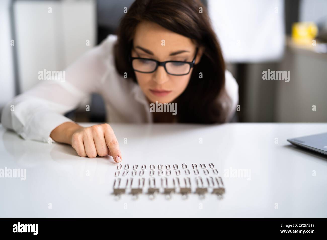Obsessed Compulsive Perfectionist With OCD Disorder Stock Photo Alamy