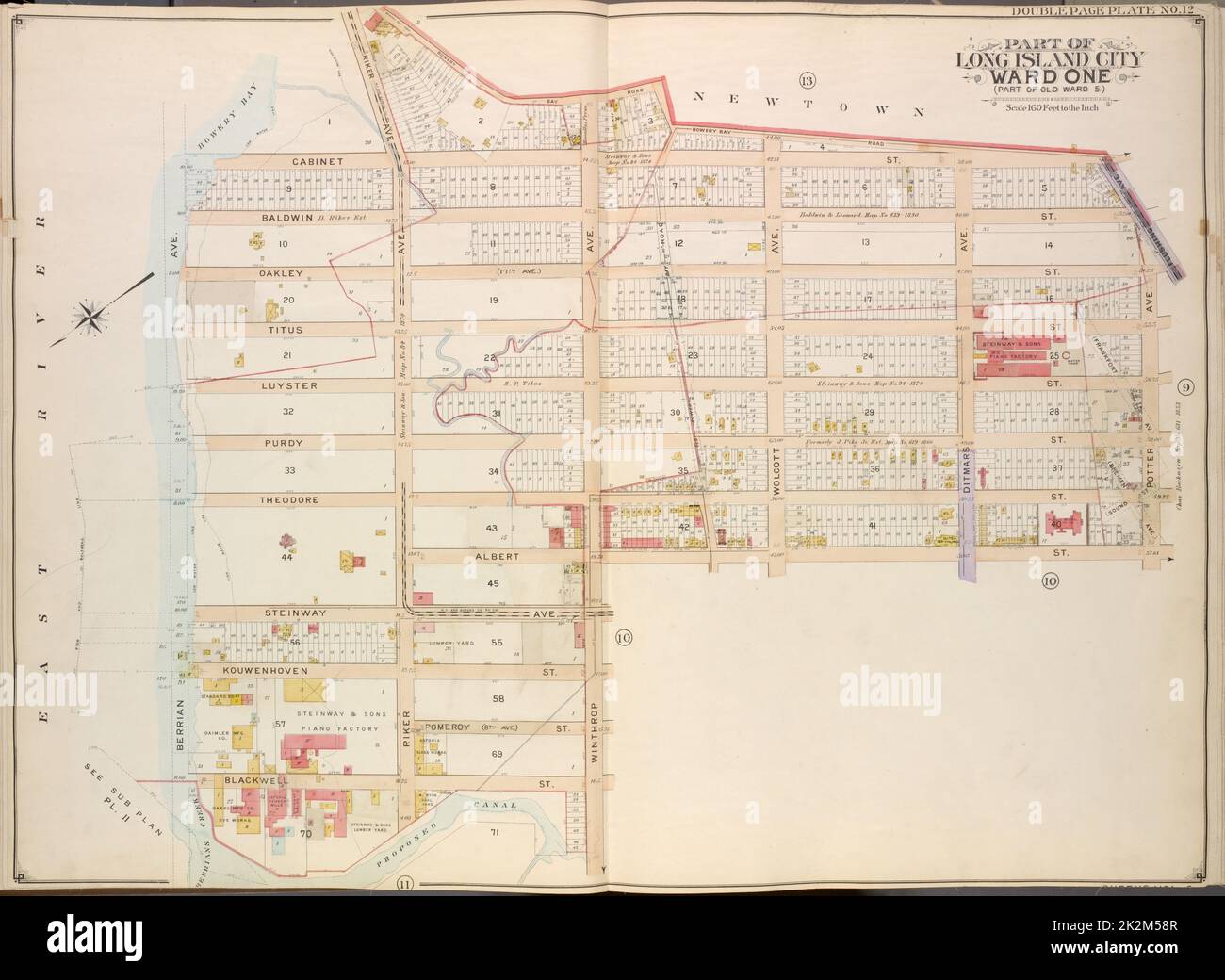 Old map of flushing hires stock photography and images Alamy