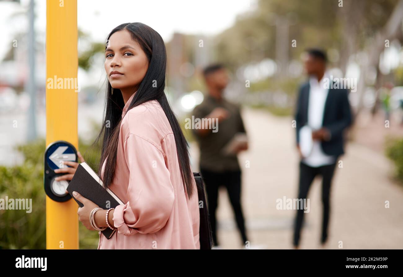 Determination determines your direction. Shot of a young businesswoman