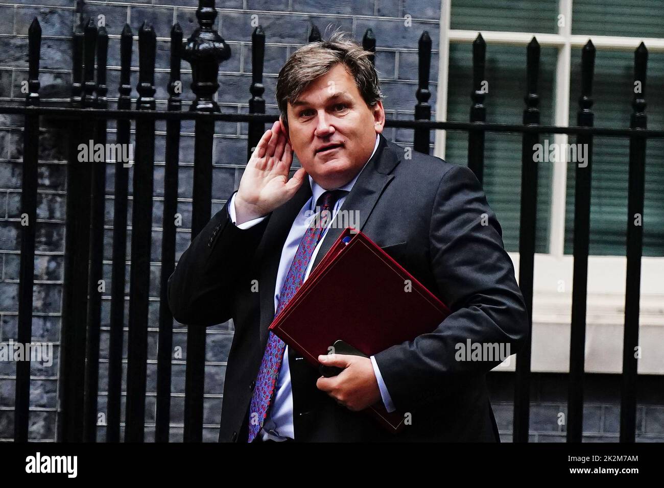 Education Secretary Kit Malthouse arrives for a cabinet meeting at 10 Downing Street, London, ahead of a mini-budget announcement by Chancellor of the Exchequer Kwasi Kwarteng. Picture date: Friday September 23, 2022. Stock Photo