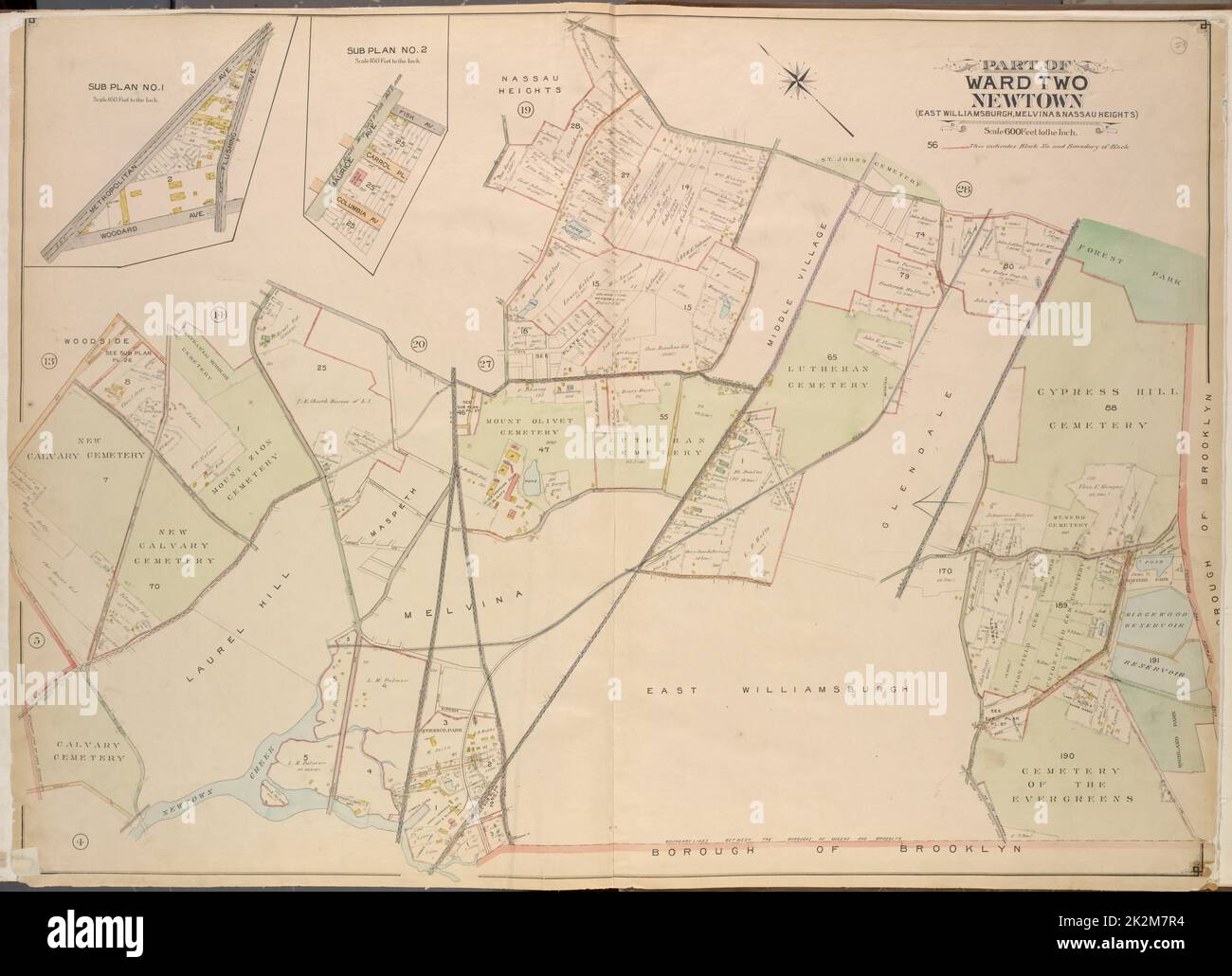 Map of new york city including queens hires stock photography and