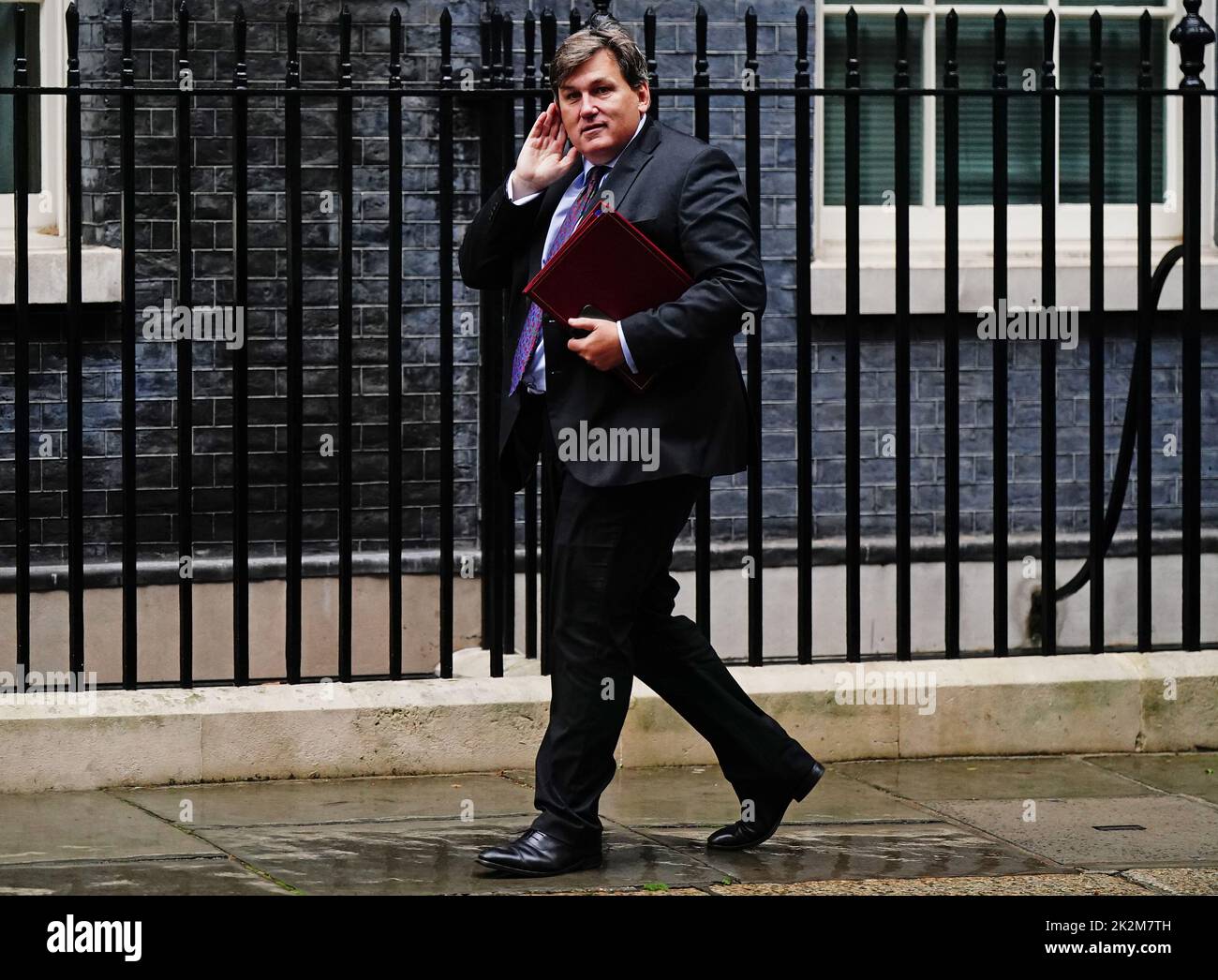 Education Secretary Kit Malthouse arrives for a cabinet meeting at 10 Downing Street, London, ahead of a mini-budget announcement by Chancellor of the Exchequer Kwasi Kwarteng. Picture date: Friday September 23, 2022. Stock Photo