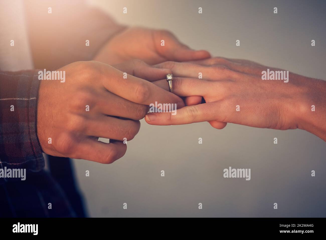 Its time for the next step. Cropped shot of a young man putting an