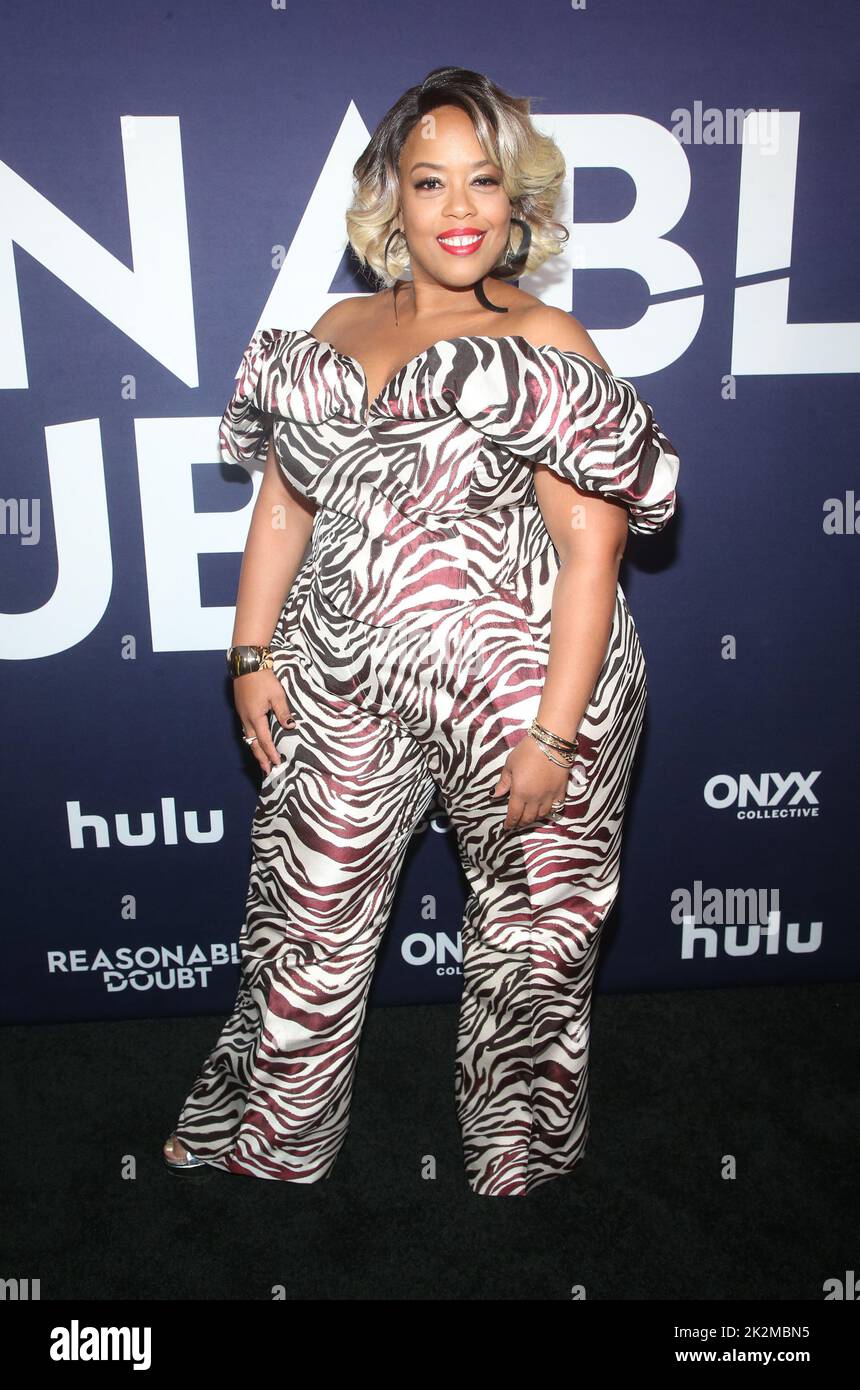 Los Angeles, Ca. 22nd Sep, 2022. Angela Grovey at the Los Angeles Premiere of Reasonable Doubt at NeueHouse Hollywood in Los Angeles, California on September 22, 2022. Credit: Faye Sadou/Media Punch/Alamy Live News Stock Photo