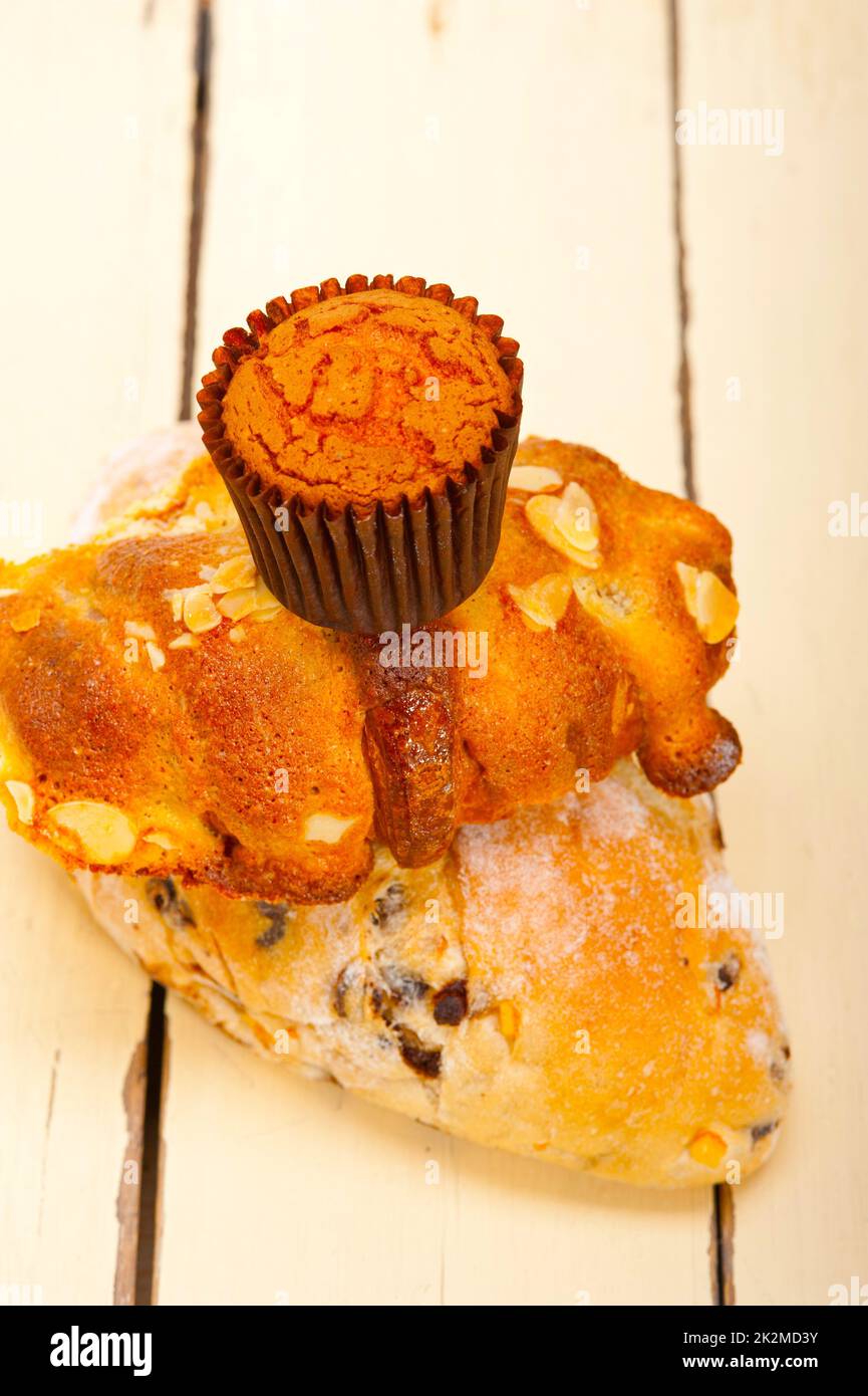 sweet bread cake selection Stock Photo