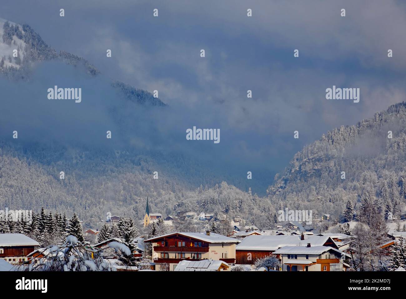 Europe, Austria, Tyrol, KÃ¶ssen, Winter sports place, Kaiserwinkel