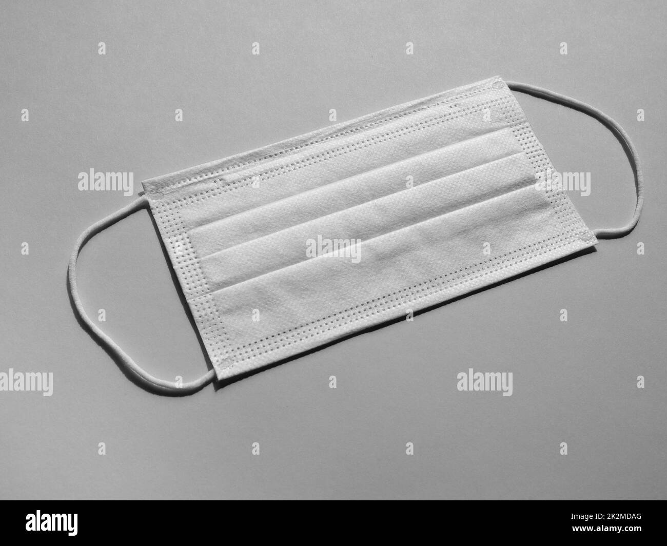 facemask used for respiratory illness in black and white Stock Photo ...