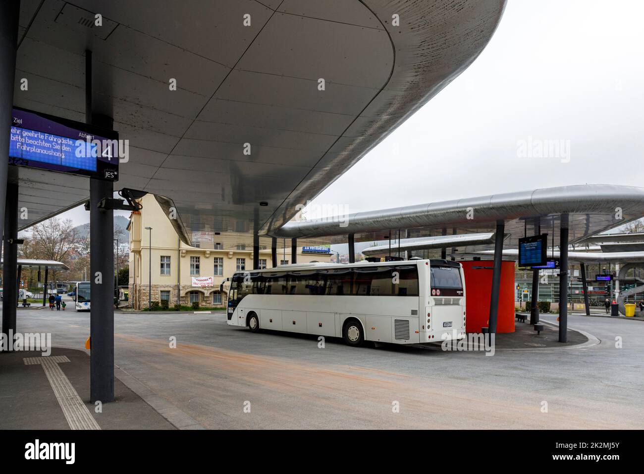Busbahnhof Jena Stock Photo