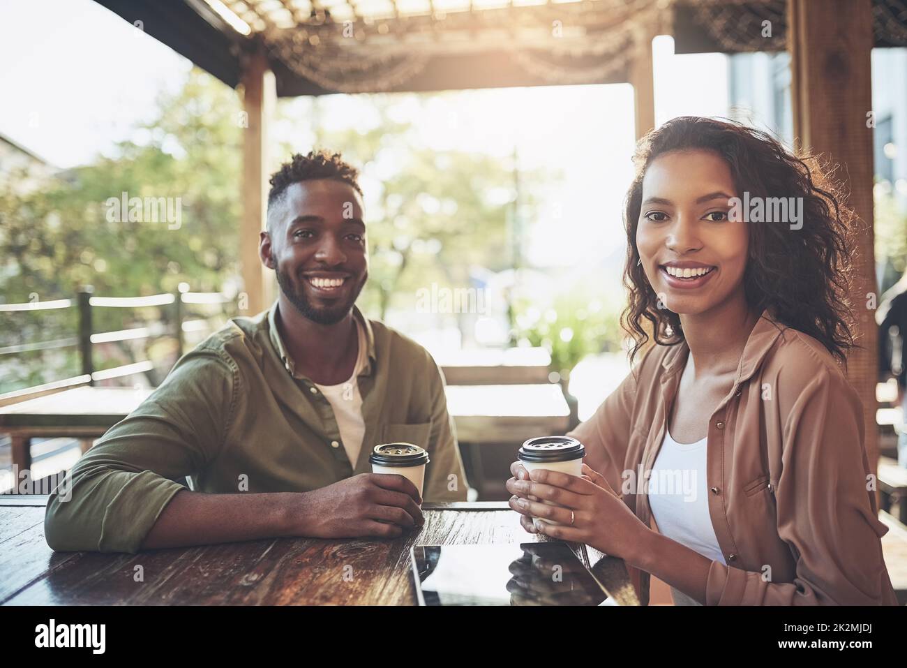 Coffee dates are always a good idea. Cropped shot of a young couple in