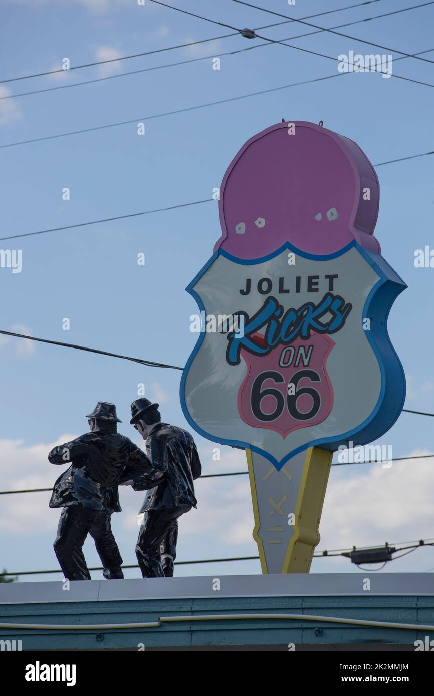 Blues Brothers car, Joliet, Illinois Stock Photo Alamy