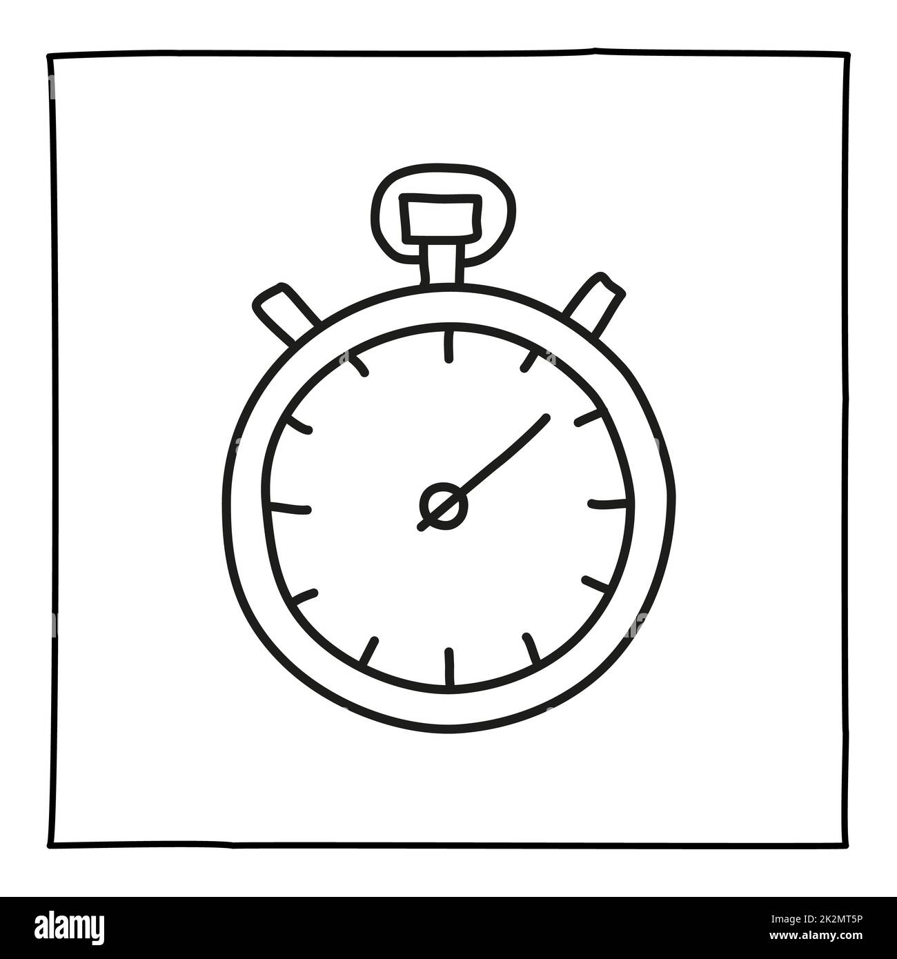 Clock or stopwatch timer with speed marks, Fast running time symbol thin  line vector icon. Editable stroke Stock Vector Image & Art - Alamy