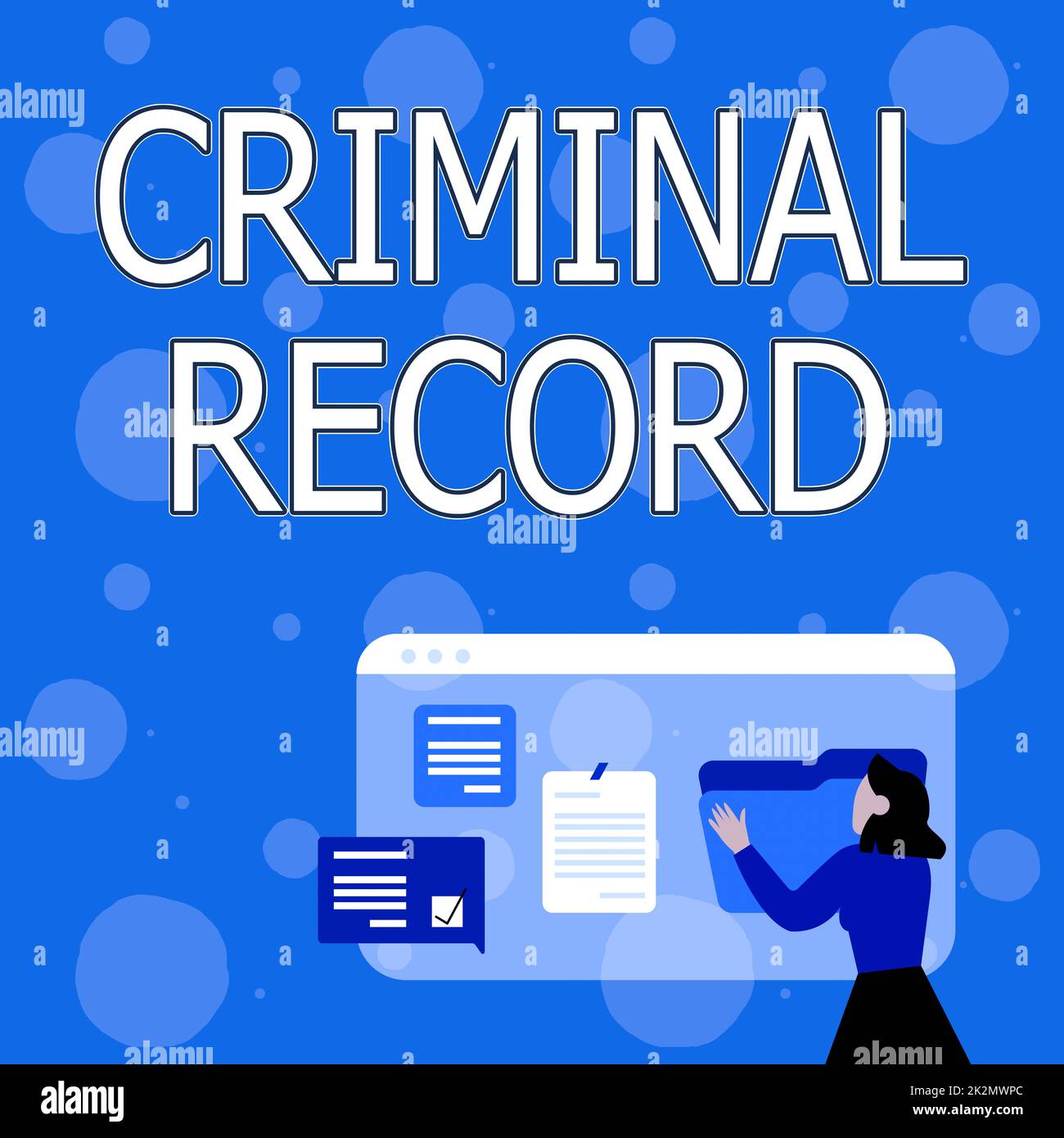 Inspiration showing sign Criminal Record. Business approach profile of