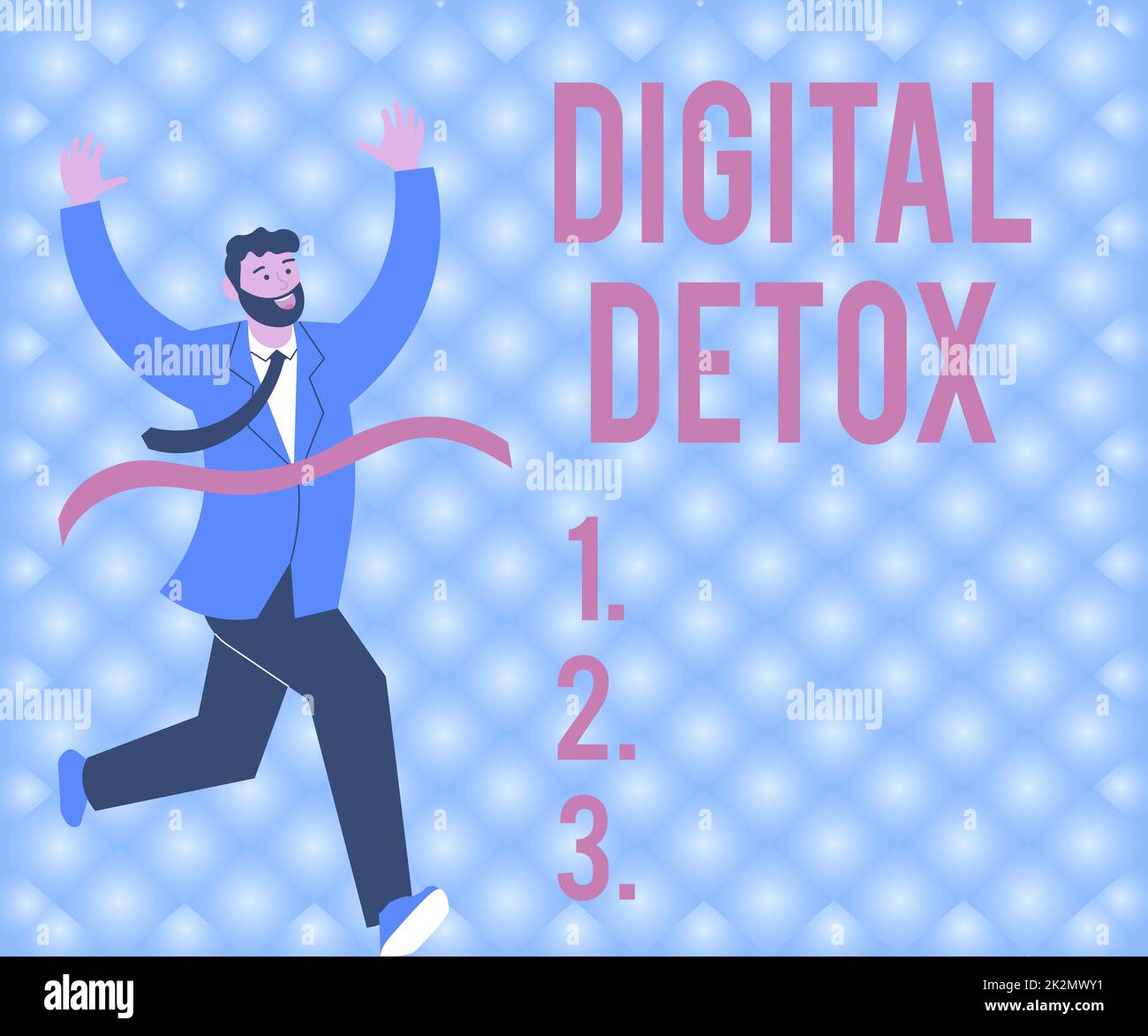 Conceptual caption Digital Detox. Business overview Free of Electronic ...