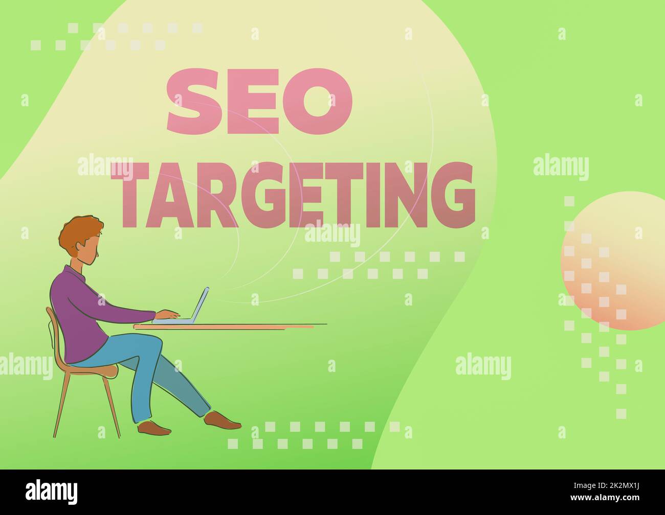 Conceptual display Seo Targeting. Business overview Specific Keywords