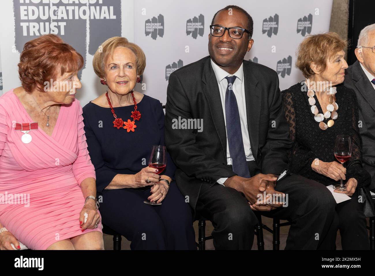 Kwasi Kwarteng, Chancellor of the Exchequer with Holocaust survivors at ...