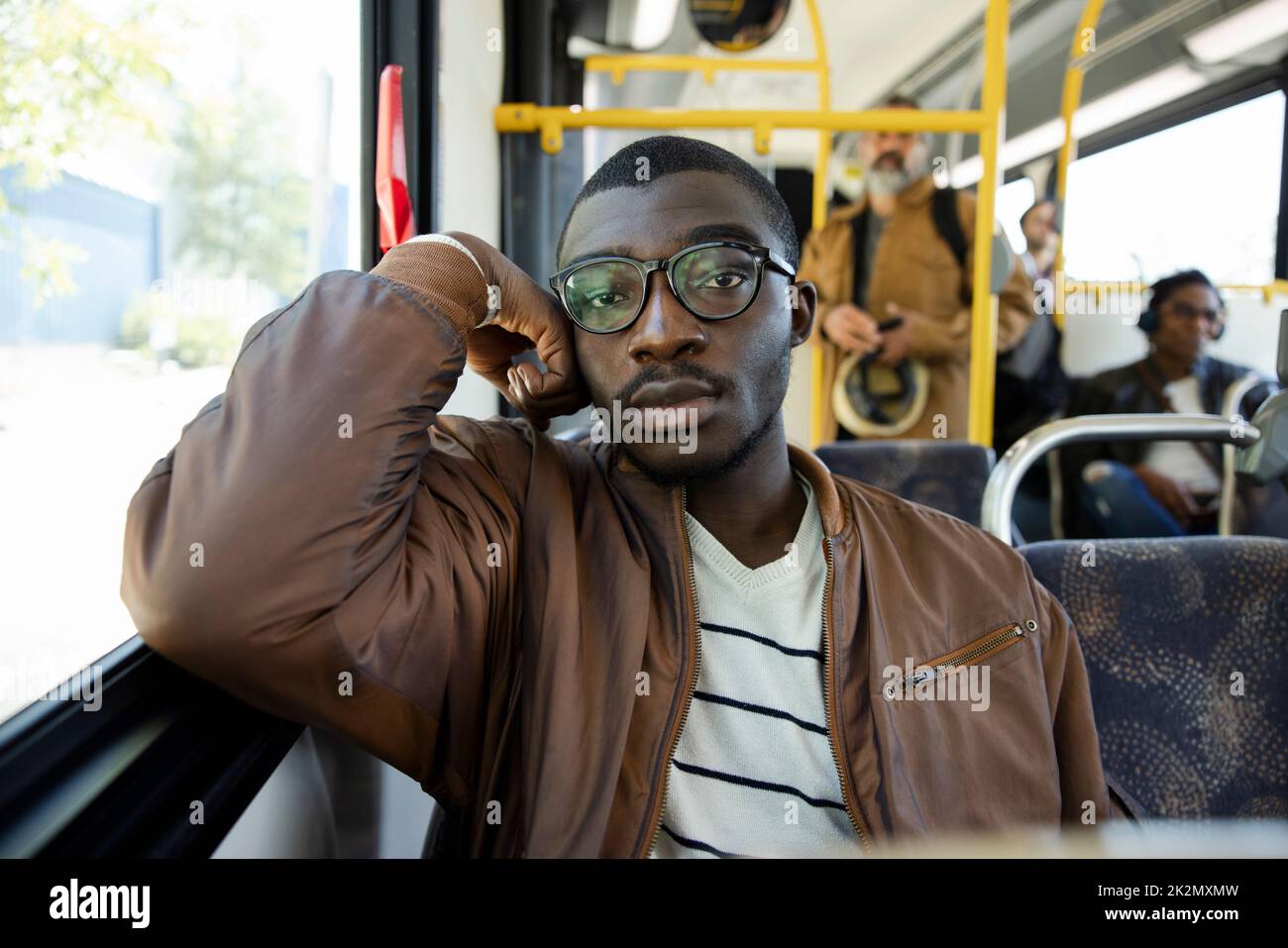Portrait young man bus hi-res stock photography and images - Alamy
