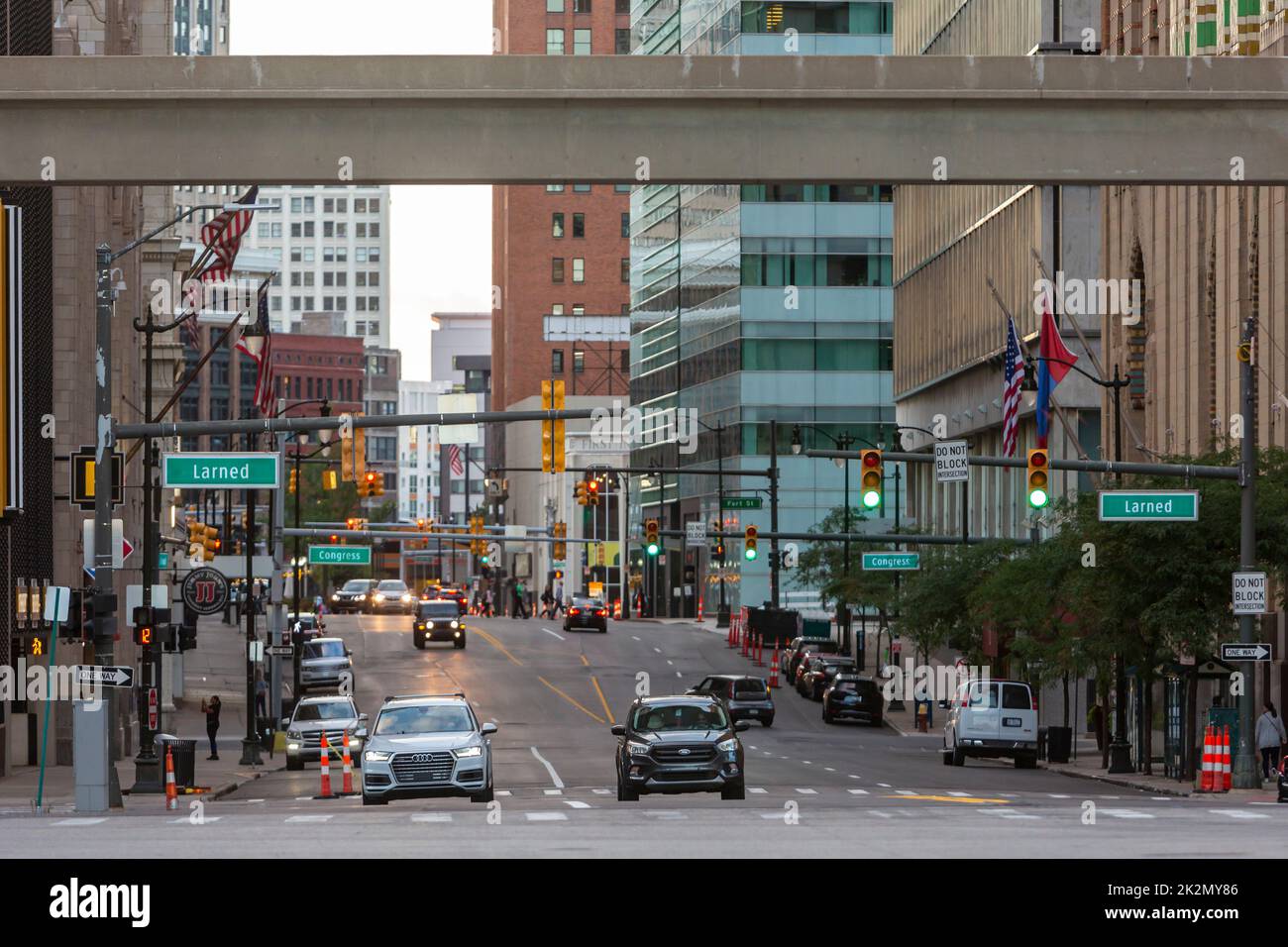 Detroit, Michigan Griswold Street in Detroit's financial district