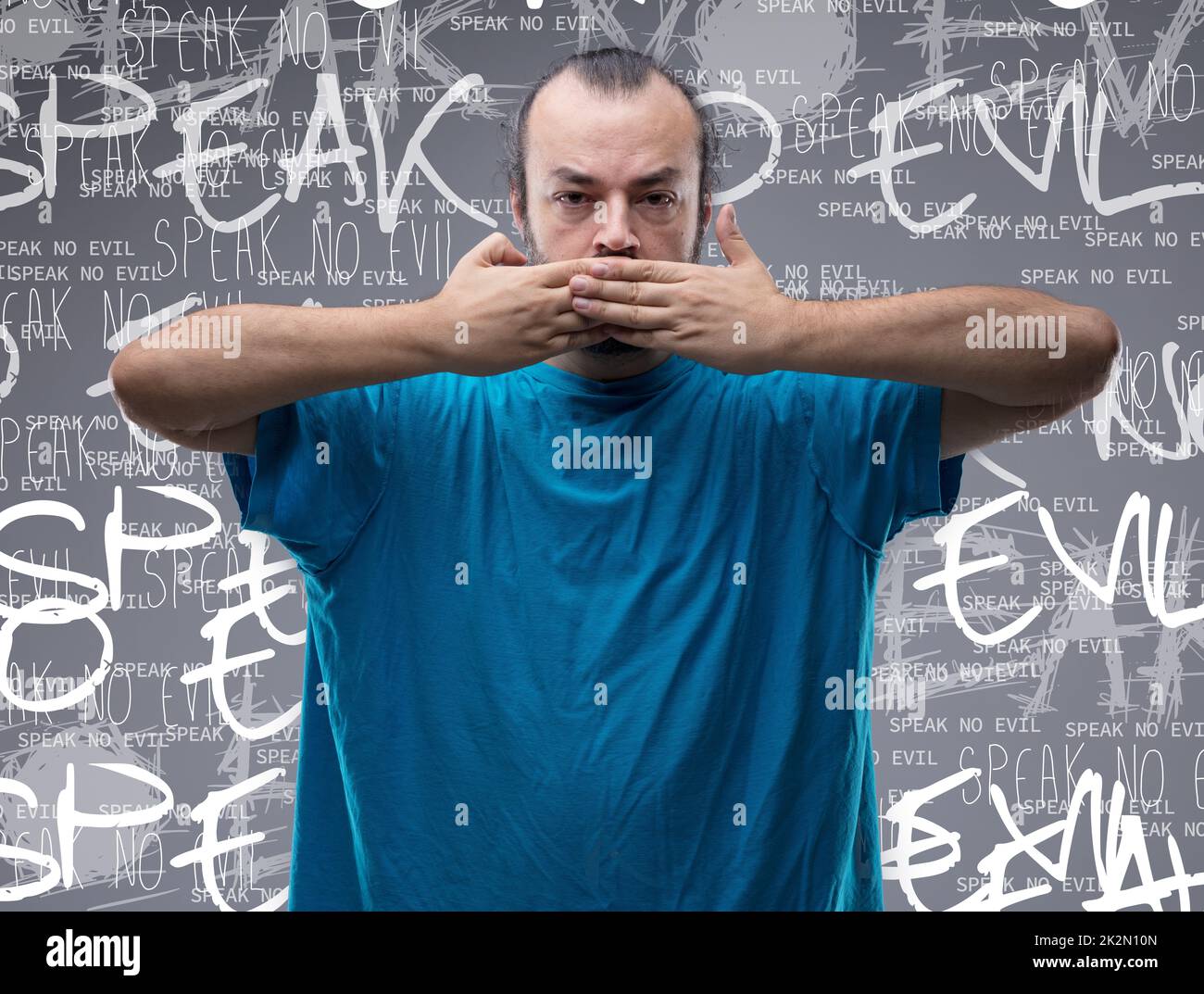 speak no evil Stock Photo Alamy