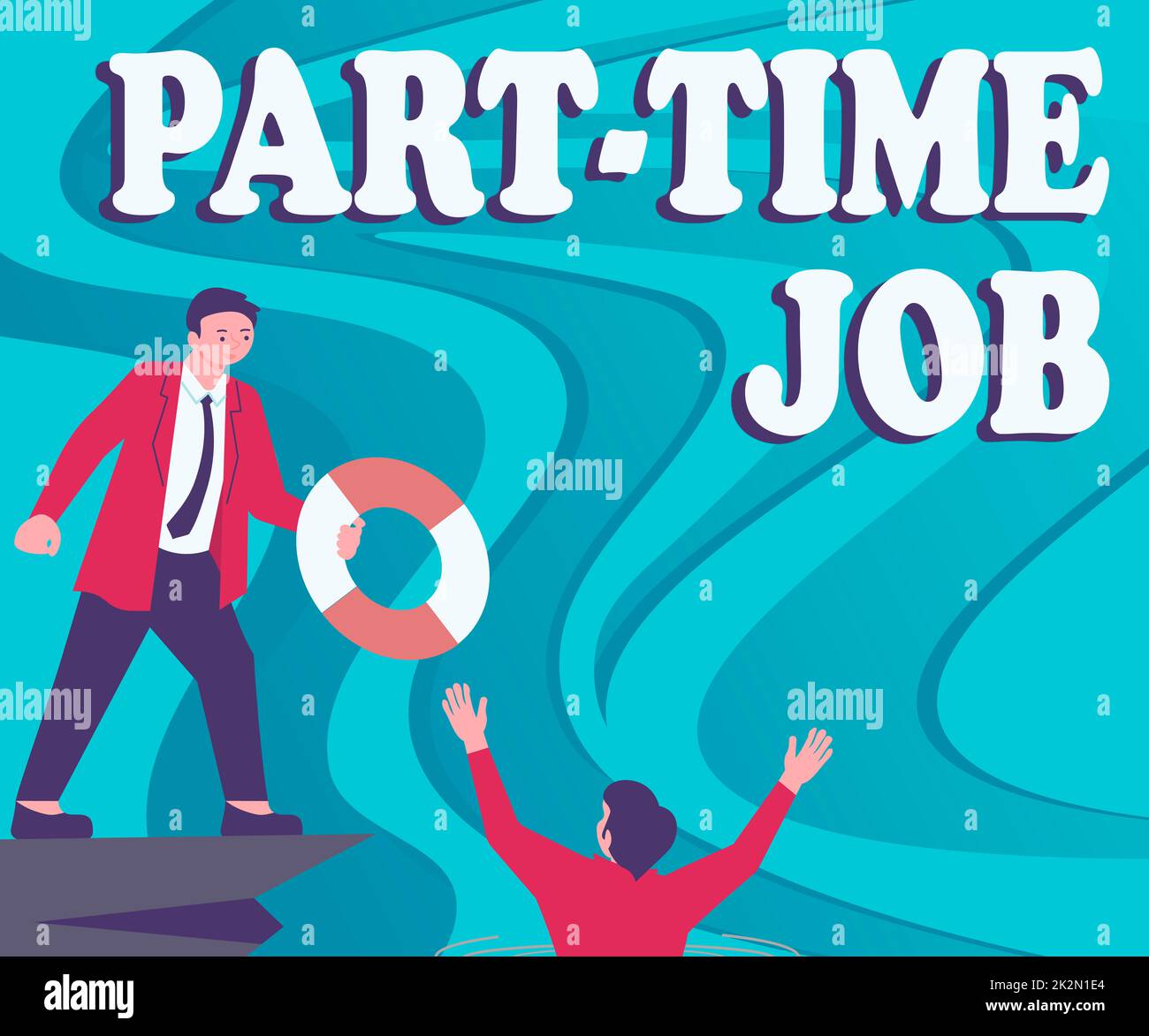 Text sign showing Part Time Job. Concept meaning Weekender Freelance