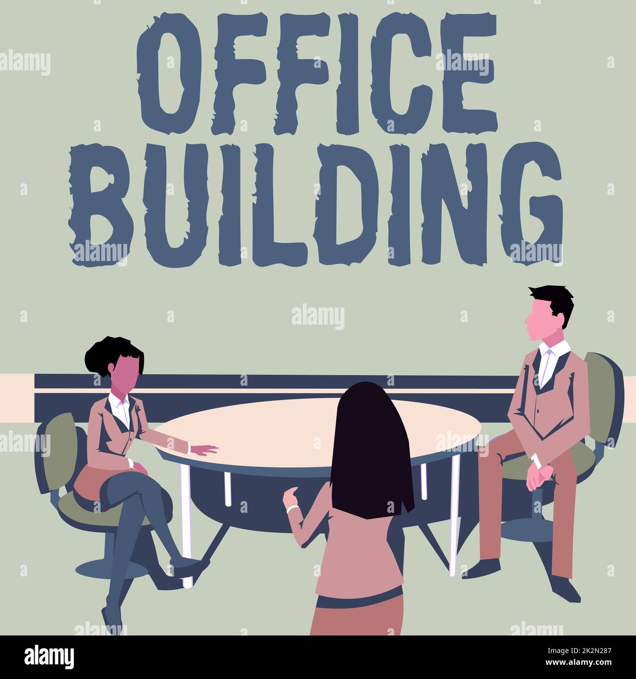 Text sign showing Office Building. Concept meaning Commercial buildings