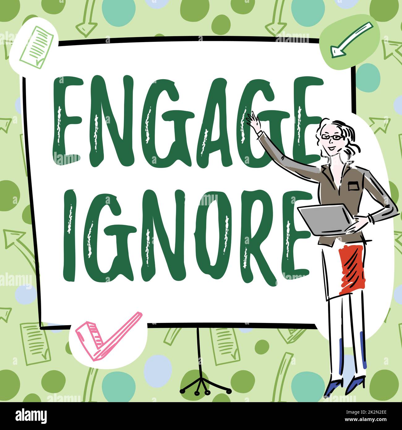 Inspiration showing sign Engage Ignore. Conceptual photo Silent