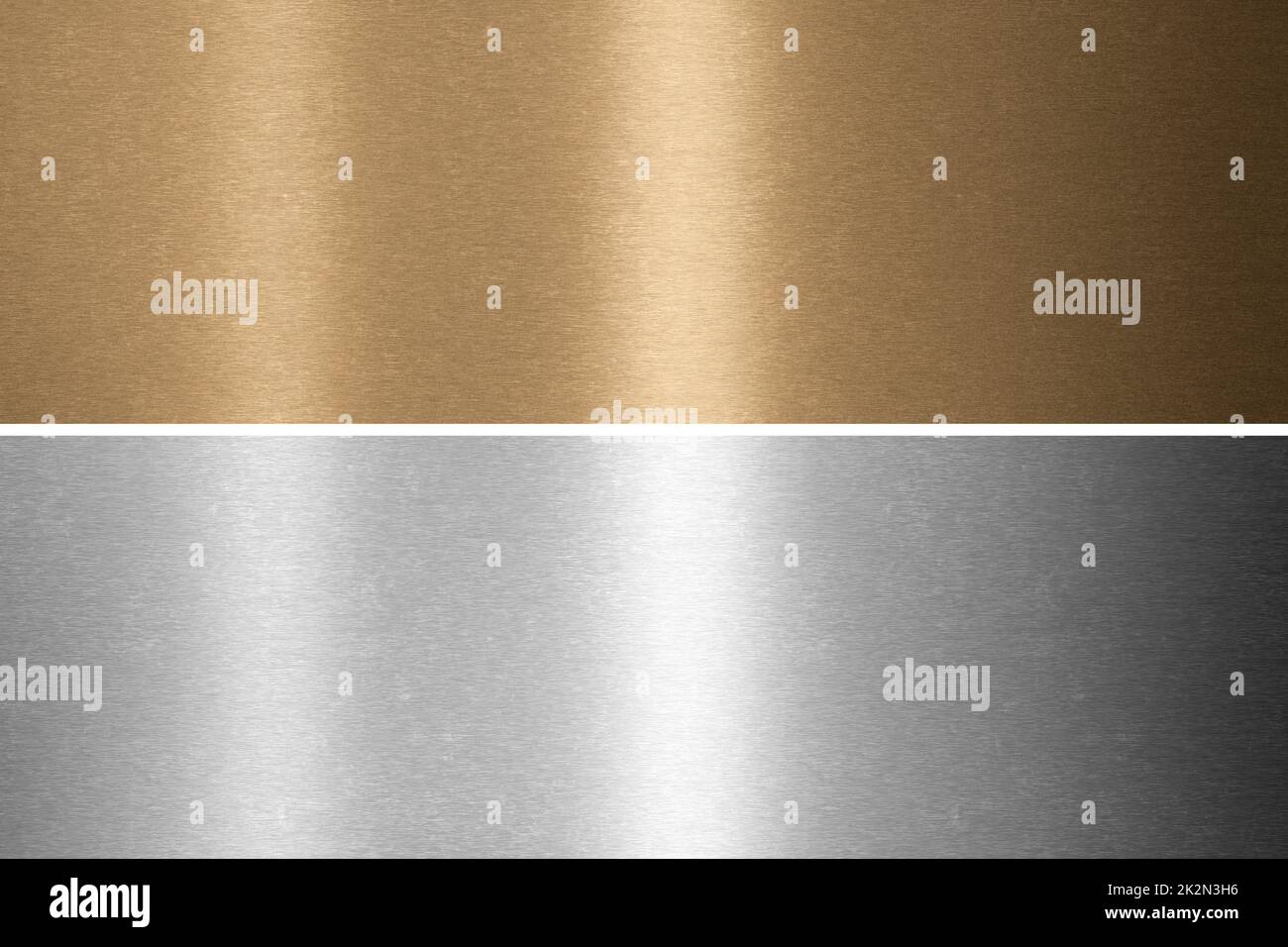 Gold, silver and bronze collection. Metal background. 3d rendering