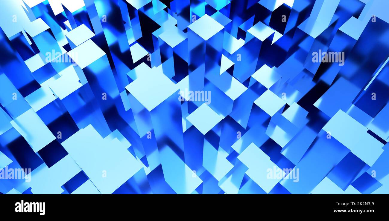 modern cubic 3d-illustration wallpaper Stock Photo - Alamy