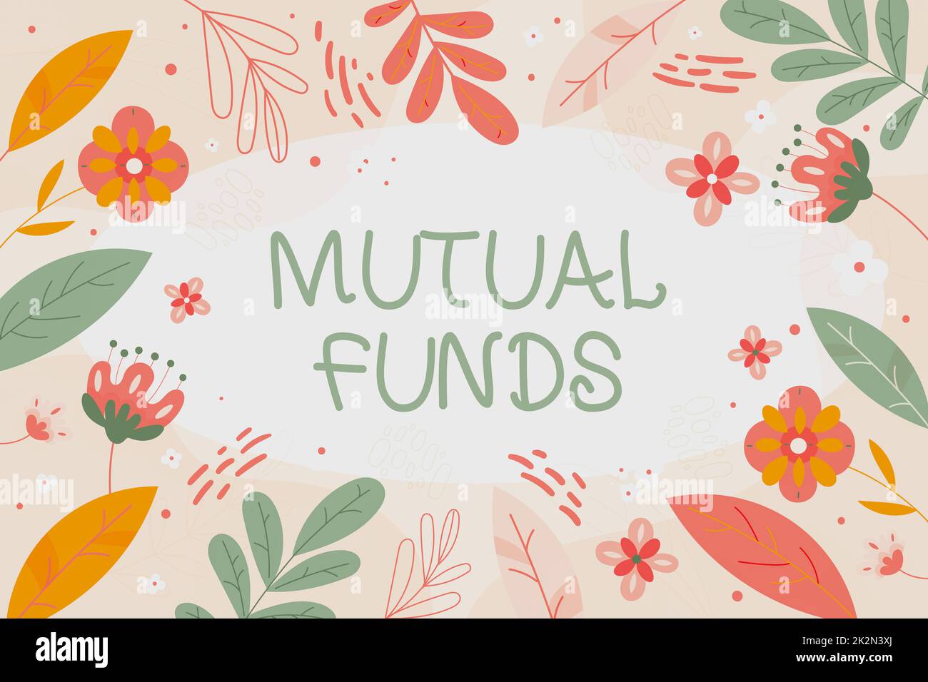Conceptual caption Mutual Funds. Concept meaning An investment program