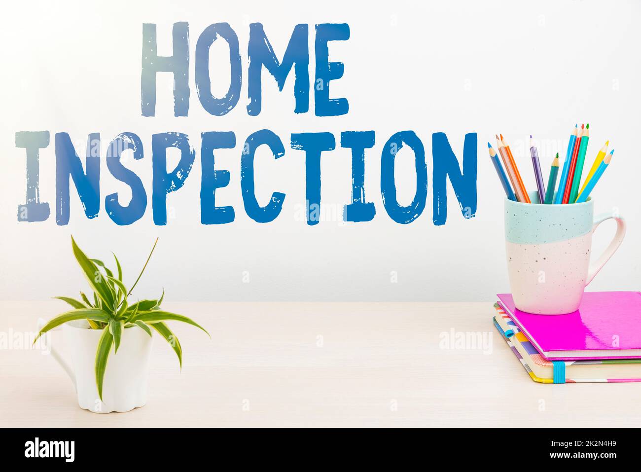Conceptual caption Home Inspection. Business overview Examination of the condition of a home
