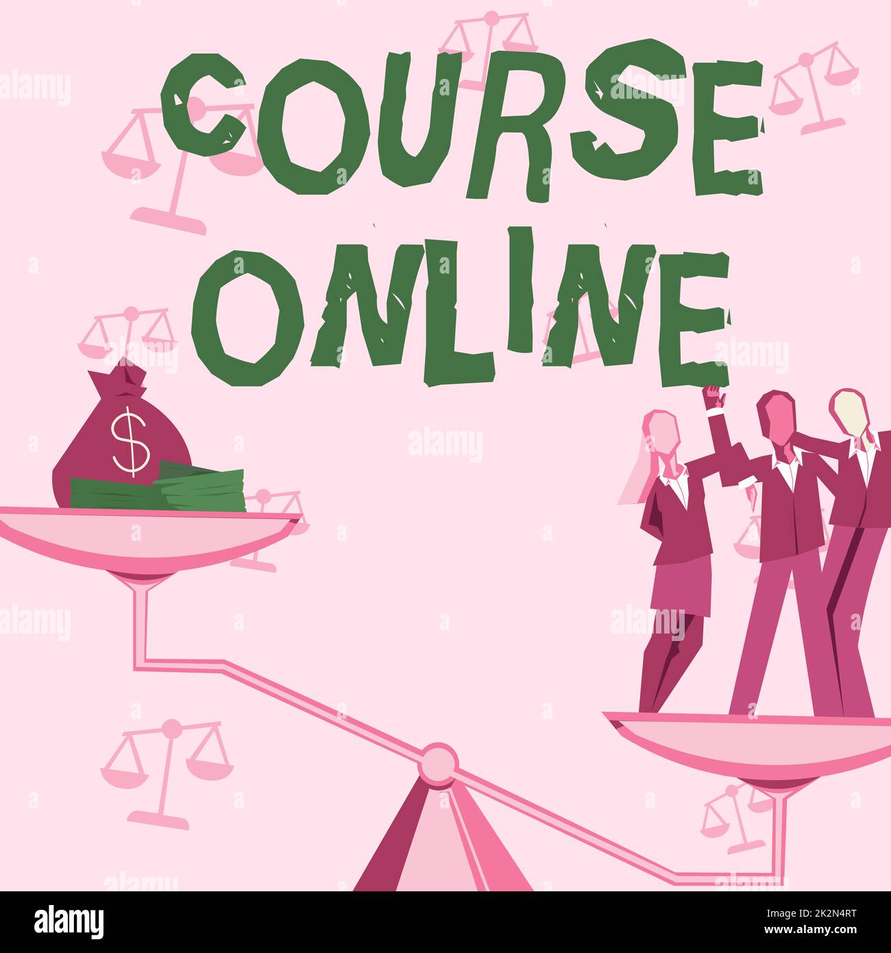 Sign For The Course Inspiration showing sign Course Online. Internet Concept eLearning ...