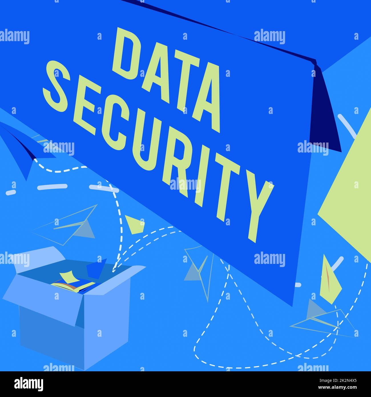 Writing displaying text Data Security. Business approach ...