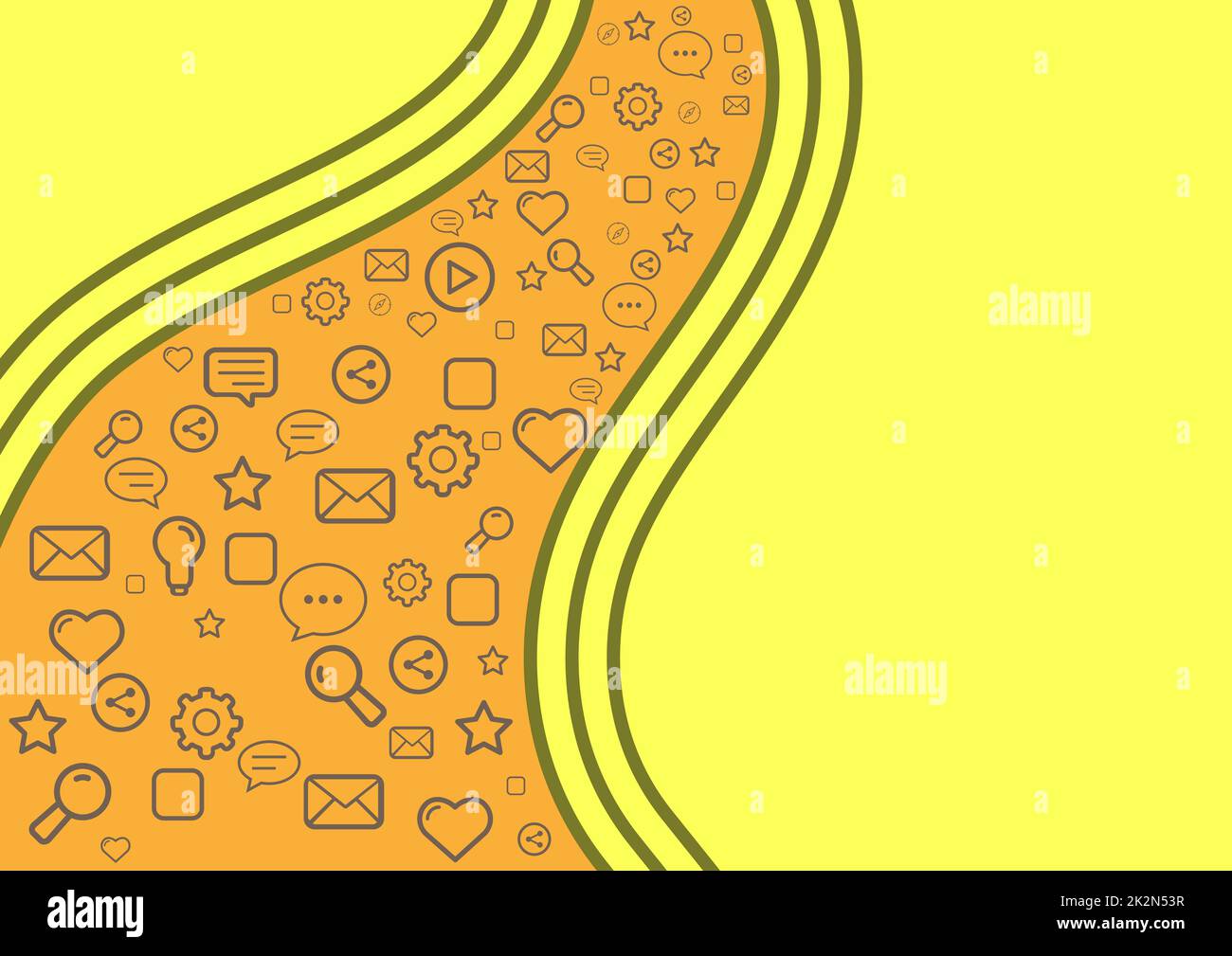 Icons symbolizing successful online communication colleagues achieving ...
