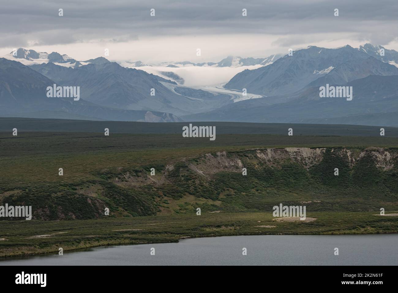 Alaska's melting glaciers Stock Photo