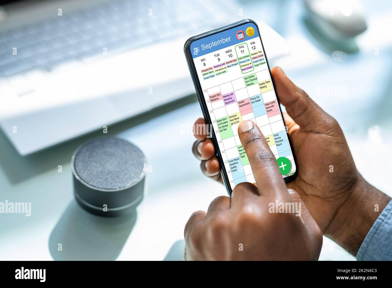 Booking meeting calendar appointment stock photo alamy