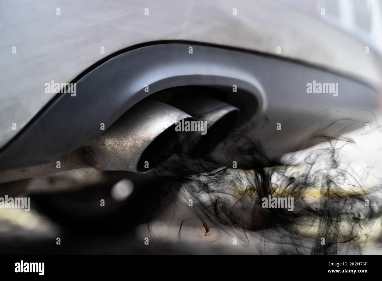 Dirty Diesel Motor Engine Exhaust Stock Photo Alamy