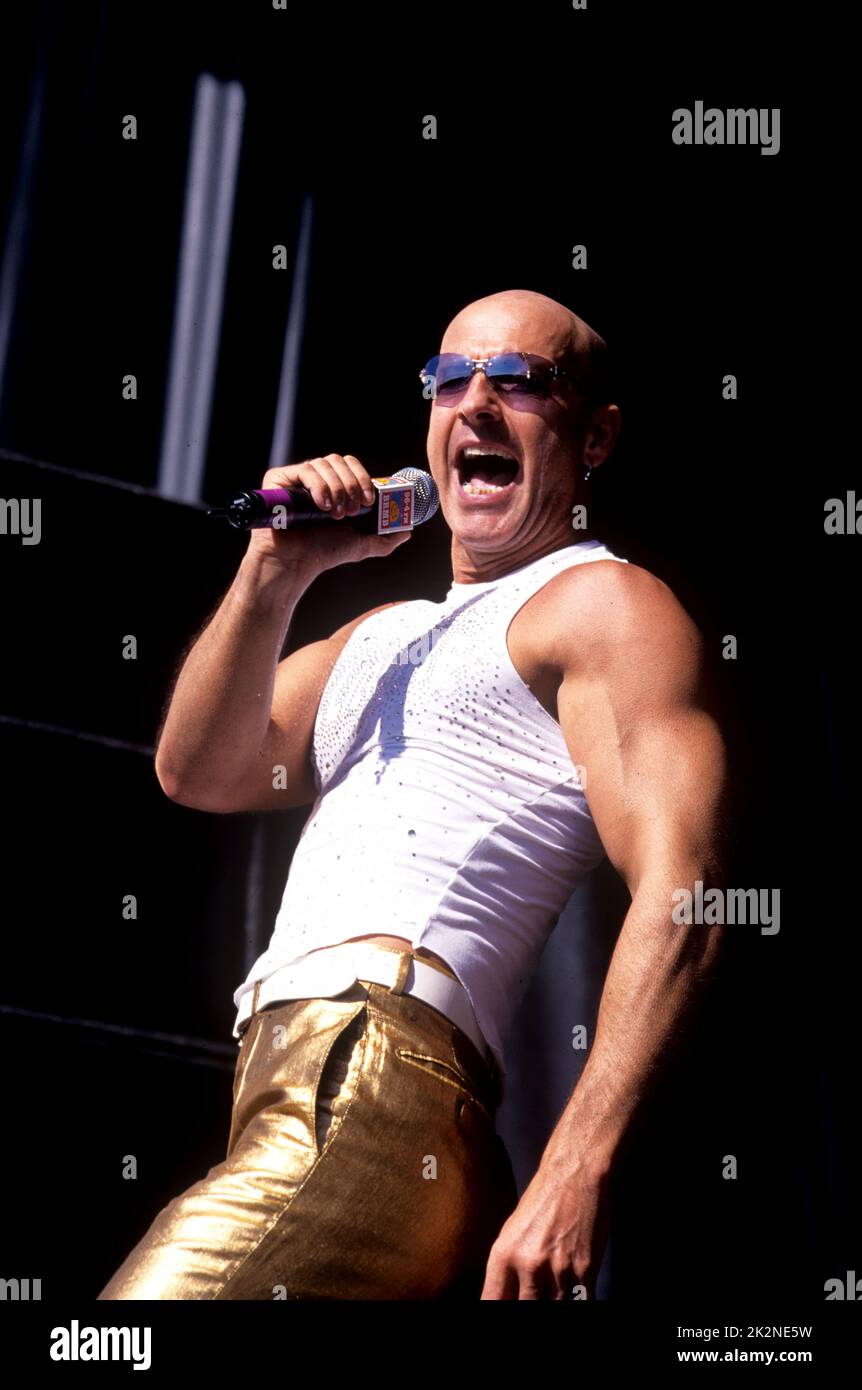 RIGHT SAID FRED ; Richard Fairbrass (vocals) ; live at BRMB Roadshow ...