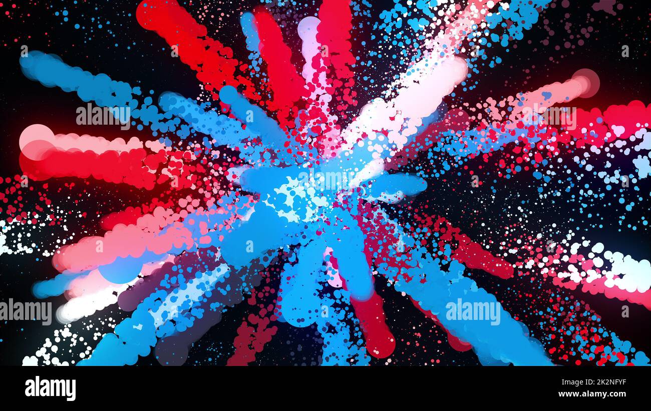 Splash particles Stock Photo