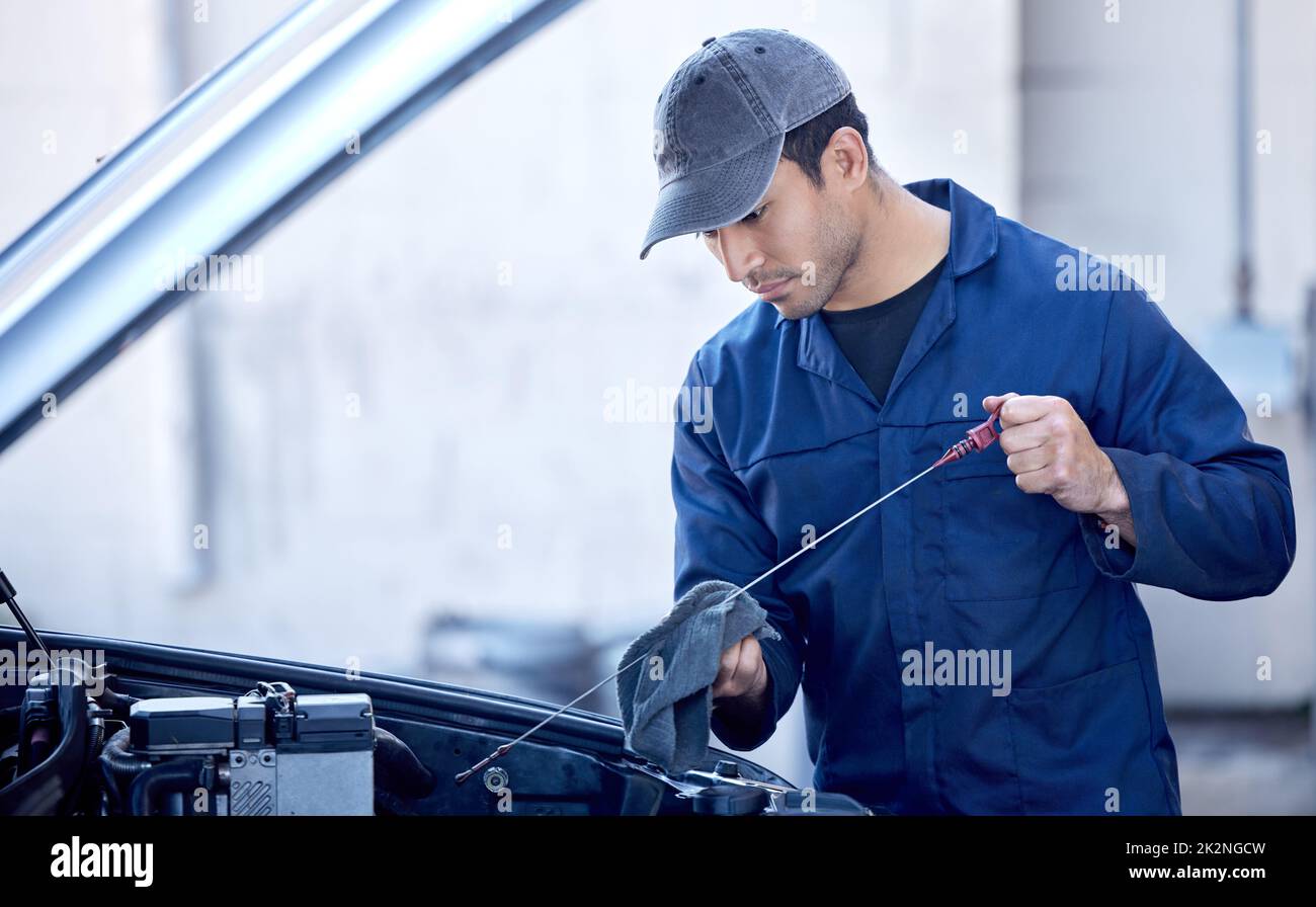 Lubrication is important for all engines. Cropped shot of a handsome