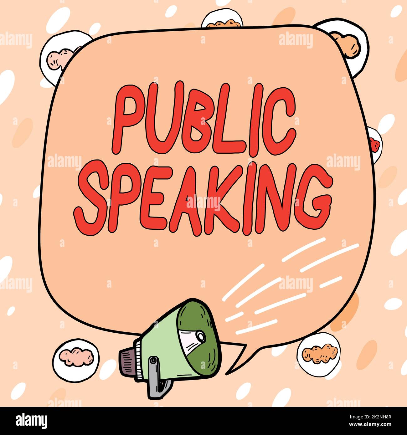 Conceptual display Public Speaking. Concept talking showing