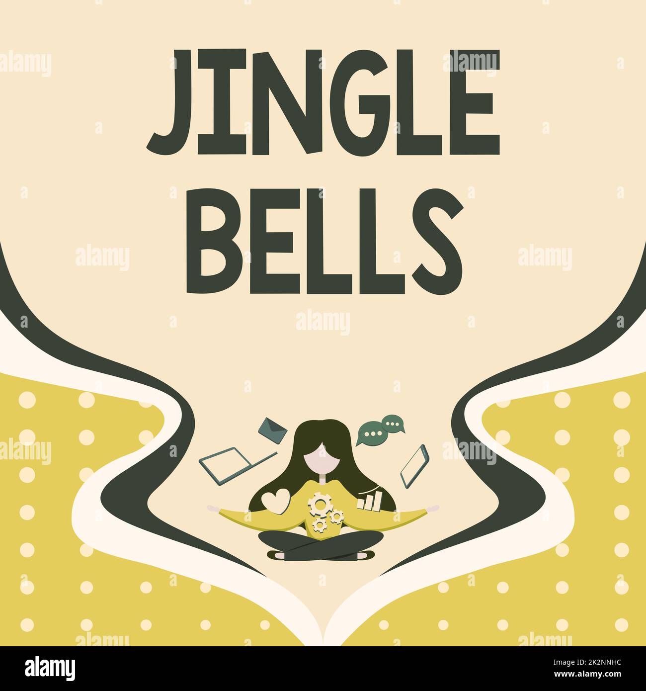 Text showing inspiration Jingle Bells, Concept meaning Most famous