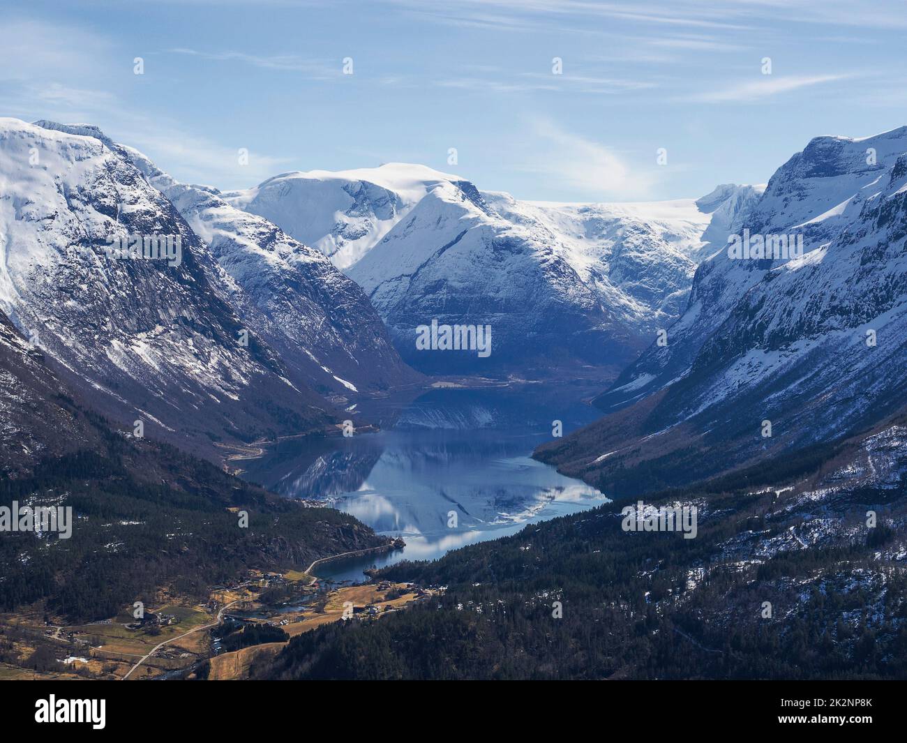 Norway - Vestland, Faleidfjord in Olden Stock Photo - Alamy