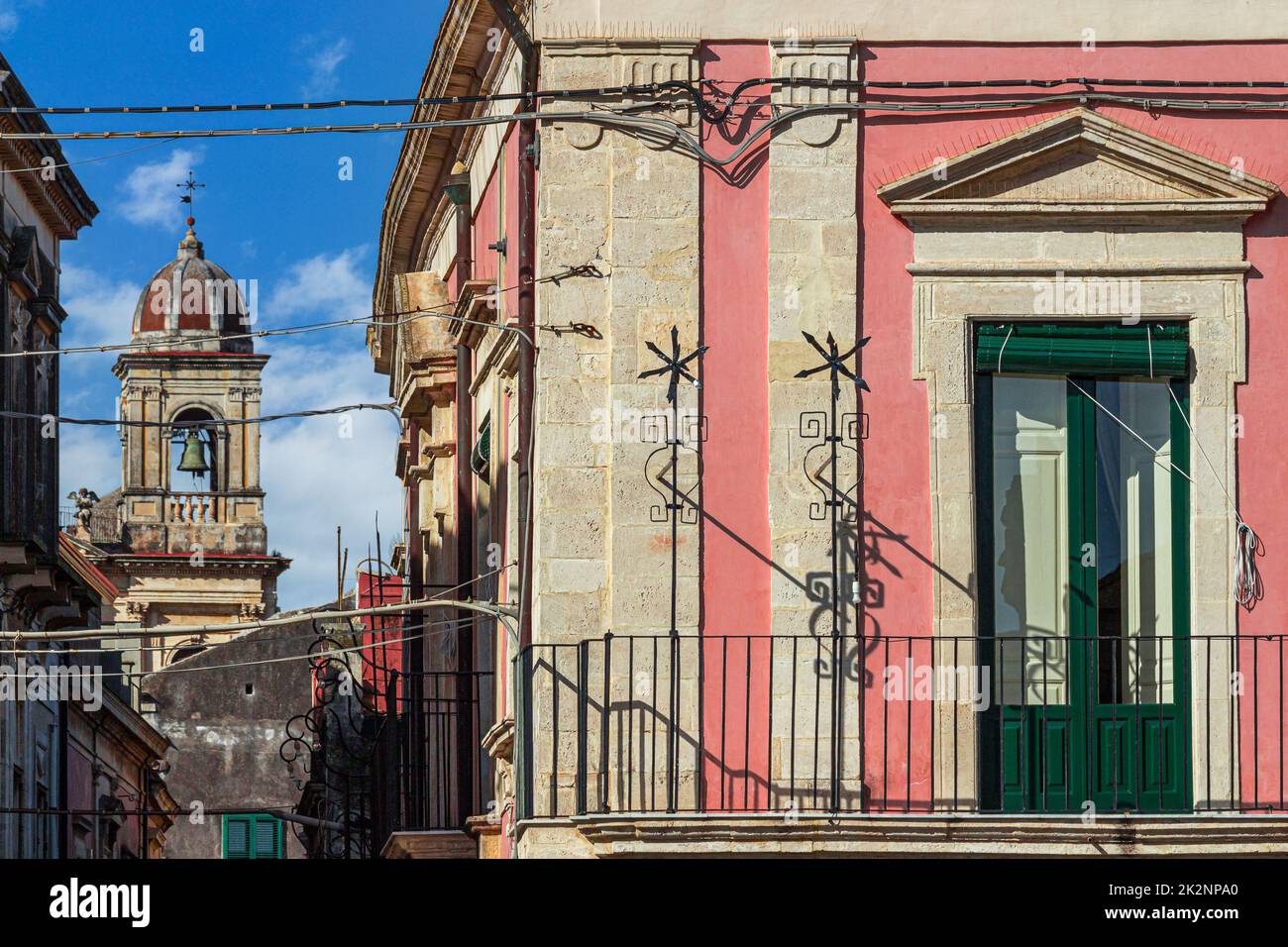 typical view of a Sicilian house Stock Photo