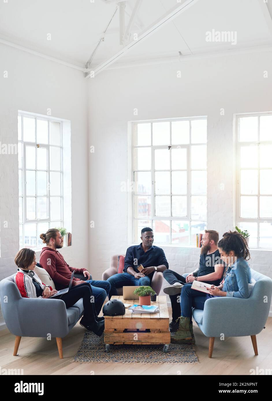 study group college students meeting working on project brainstorming creative ideas together Stock Photo